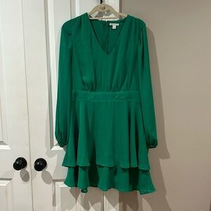 Cato, kelly green long sleeve dress